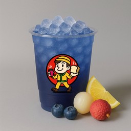 บลูเลม่อนลิ้นจี่โซดา - เย็น