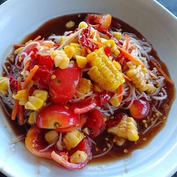 ข้าวโพด+ขนมจีน