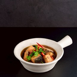 แซลมอนอบวุ้นเส้นBaked salmon with glass noodles