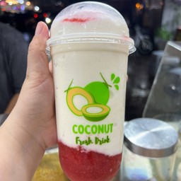 สตอเบอรีี่นมสดปั่น