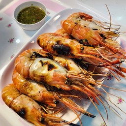 [โปรเดือน]ลดเเรง!!กุ้งแม่น้ำเผาครึ่งกิโล