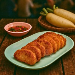 หัวไชเท้า(ทอด) ครึ่งเส้น