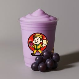 นมสดไซรัปองุ่น-ปั่น