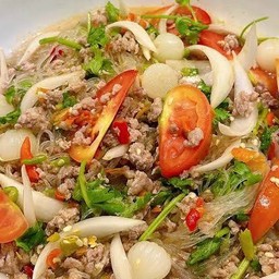 ยำวุ้นเส้นหมูสับ