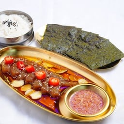 กุ้งดอง +ข้าว +สาหร่าย