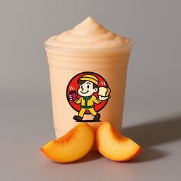 นมสดไซรัปพีช - ปั่น