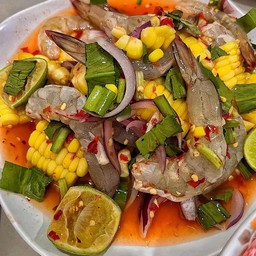 ข้าวโพดกุ้งสด