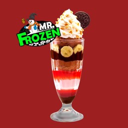 Banana cookie parfait