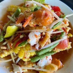 ข้าวโพด+ไข่เค็ม