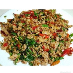 ผัดกระเพราหมูสับ