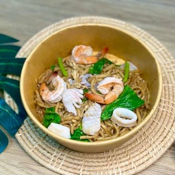 ผัดหมี่ฮกเกี๊ยนทะเล(หมี่นาบอน)