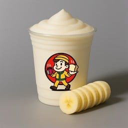 นมสดกล้วย - ปั่น