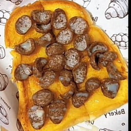 ปังปิ้งโกโก้ครั้น ราดช็อกโกแลต