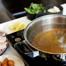 ชุดน้ำซุปใส น้ำจิ้มพอนสึ พริก กระเทียม ต้นหอม