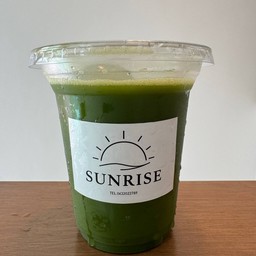Sunrise matcha homemade