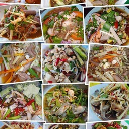 ตำข้าวโพดหอยแครงไทย