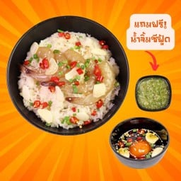 [Special Menu] ข้าวหน้ากุ้งดองเกาหลี แถมฟรี น้ำจิ้มซีฟู้ด
