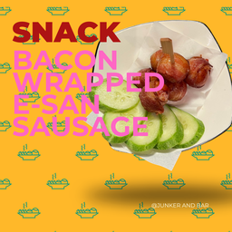 Becon-Wrapped E-san Sausage