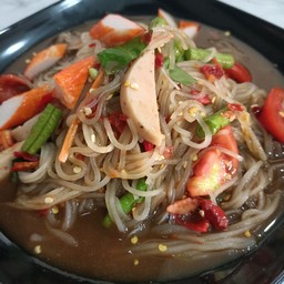 ตำเส้นเล็กหมูยอ