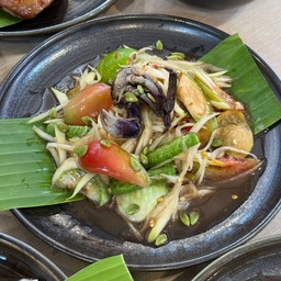 ตำปลาร้า ไก่ยอ