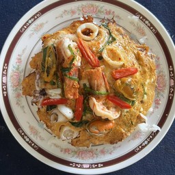 ข้าวราดห่อหมกทะเล