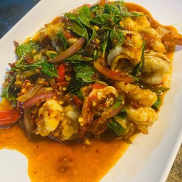 กุ้งผัดพริกเผา