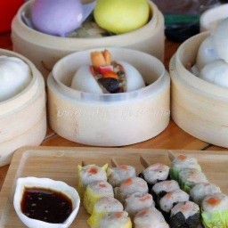 ขนมจีบ ซาลาเปา เป๋าตุง สายไหม สายไหม