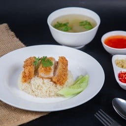 ข้าวมันไก่ทอดธรรมดา