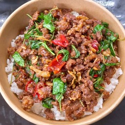 ข้าวกระเพราเนื้อ