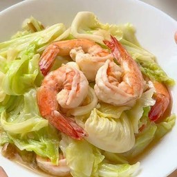 ข้าวกุ้งผัดกระหล่ำปลี