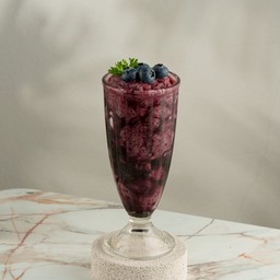 บลูเบอรี่นมสดปั่น Blueberry Smoothie