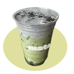 มัทฉะลาเต้ครีมงาดำ