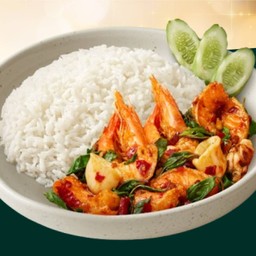 Spicy Seafood Basil Rice