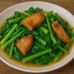 คะน้าปลาเค็ม