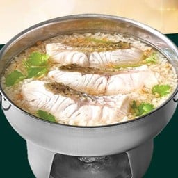 Boiled Rice with Seabass