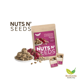 NUTS N SEEDS ขนมธัญพืชอบผสมผลไม้ รสสตรอเบอรี่