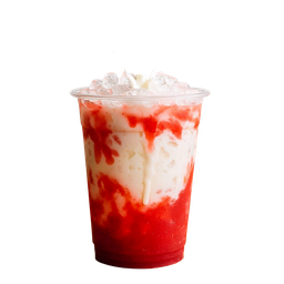 นมสดสตอเบอรี่ เย็น