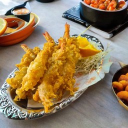 ชุดกุ้งกรอบเอบิคัตสึ (กุ้งsizeพิเศษ 5 ตัว)