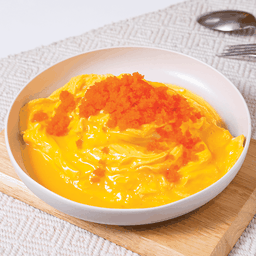 ข้าวไข่ข้นภูเขาไฟไข่กุ้ง