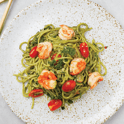 สปาเก็ตตี้เพสโต้กุ้ง