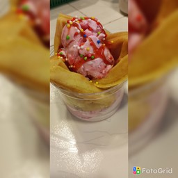 วาฟเฟิลไอติถ้วย