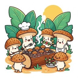 [Set BBQ] เห็ดชิเมจิ 10ไม้