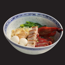 บะหมี่รวมพล (เส้นไข่)(Mixed noodles (egg noodles)