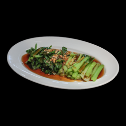 กวางตุ้งน้ำมันหอย(Cantonese kale in oyster sauce)