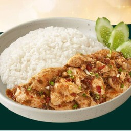 ข้าวไก่คั่วพริกเกลือ