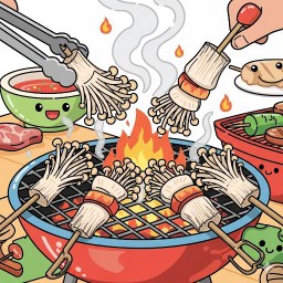 [Set BBQ] เห็ดเข็มทอง 10ไม้