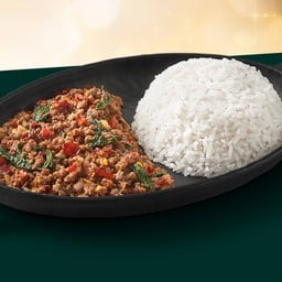 ข้าวกะเพราเนื้อสับ