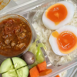 ชุดน้ำพริกปลาร้าบองไข่ต้ม