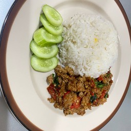 กระเพราเนื้อสับ