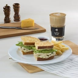 <🔥59% OFF> Sour Dough Chicken & Avocado Toastie Combo Set